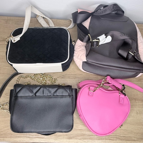 Juicy Couture Purse Bag Backpack Bundle - Pink and Black -Price is Firm - Picture 5 of 10